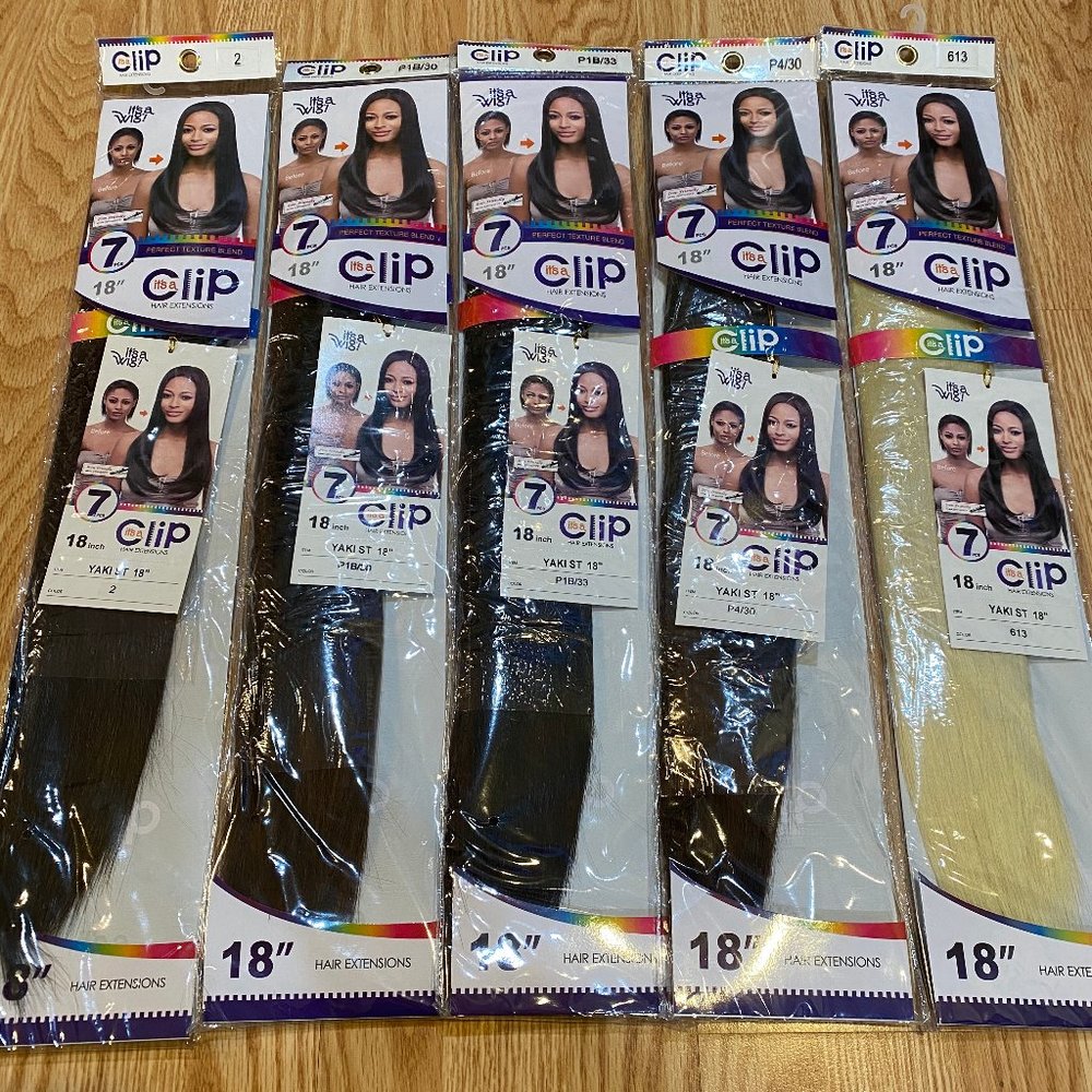 #77 18" IT'S A WIG CLIP HAIR EXTENSIONS - Picture 1 of 3